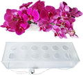 Clear Acrylic Rectangle Vase with Holes and Lights X2830
