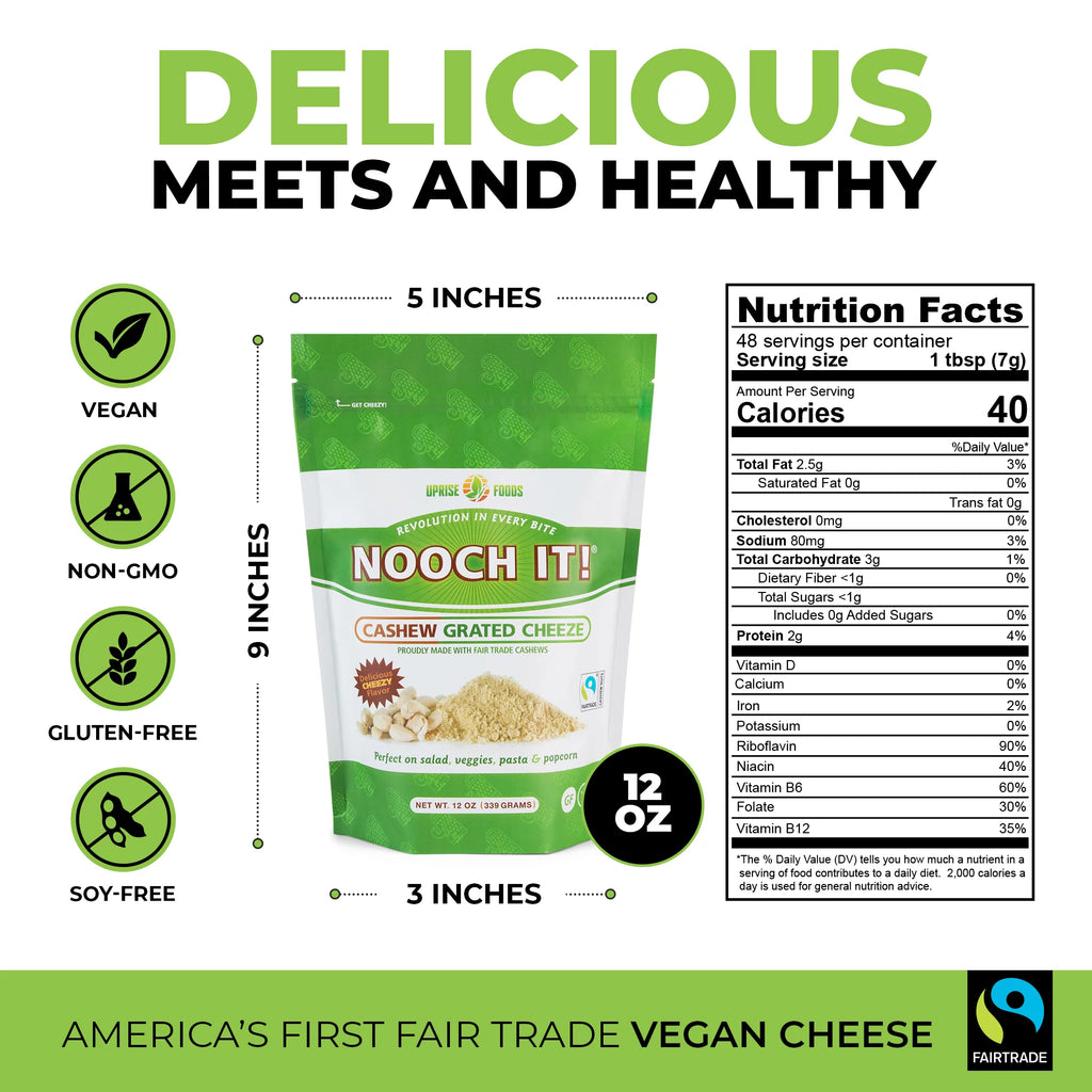 Dairy-Free Cashew Grated Cheeze 12oz P9936