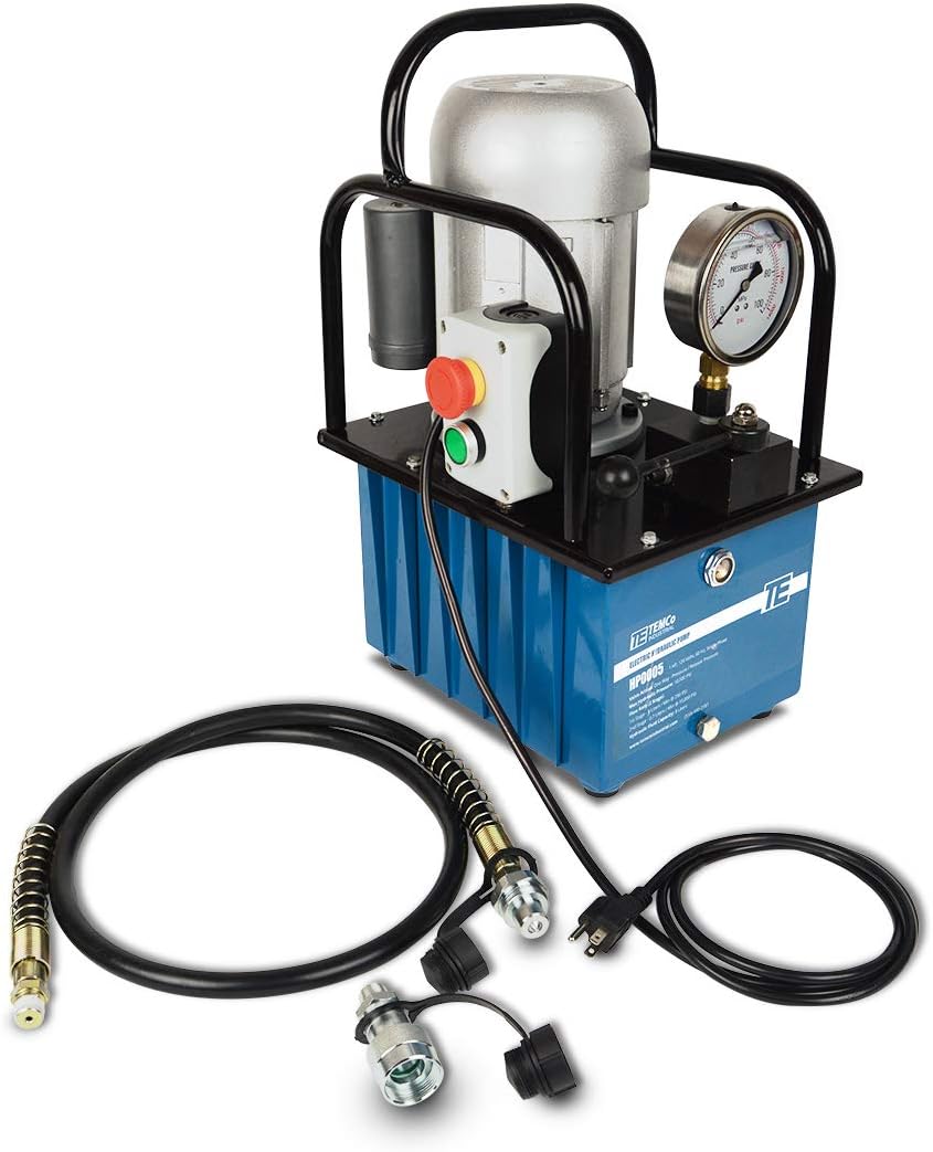 Electric Hydraulic Pump Power Pack Unit 2 Stage Single Acting 110v 10k psi 488 Cubic in Capacity E112