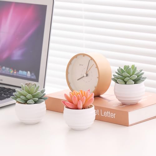 Artificial Faux Succulents in Pots Fake Plants Ceramic Arrangement Planter D665702