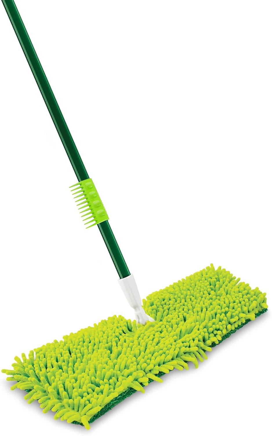 18" 2-Sided Microfiber Flat Mop with 49" Handle N337