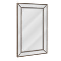 Champagne Silver Beaded Glass Framed Vanity Mirror 20"x32" E744385