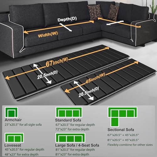 Thicken Solid Wood Sofa Under Cushions Boards 20.5''x81'' I214834