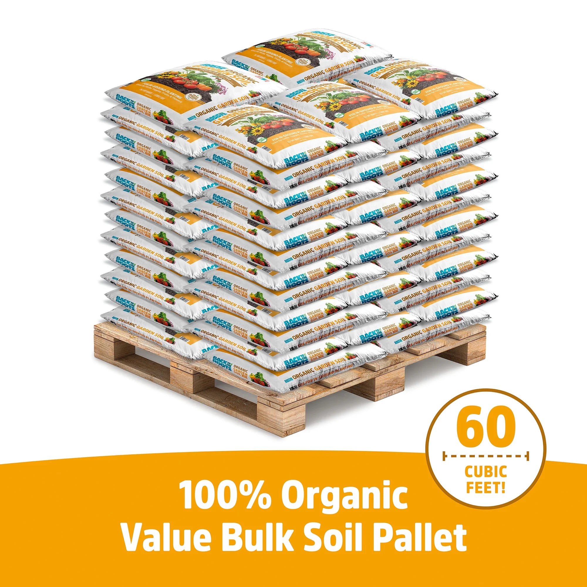 60 1 cu. ft. Bags Organic Garden Soil W71139