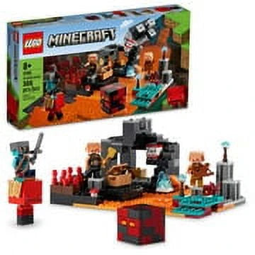 LEGO Minecraft The Nether Bastion Set 21185 Battle Action Toy with Mob Figures R591283