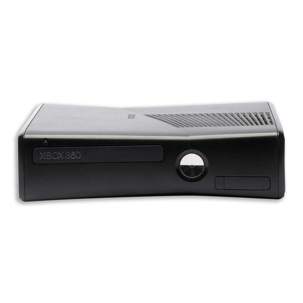 Restored Xbox 360 S 250GB Game Console Black with 2 Black Controllers Z57349