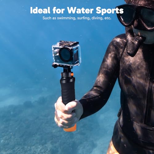 4K30fps Action Camera with 128GB MicroSDXC U3 Memory Card Accessories Kit Ultra HD 131FT Waterproof Camera EIS WiFi Remote Control 4X Zoom Underwater Camera M309