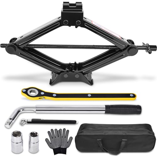 2 Ton Scissor Car Jack Kit with Lug Wrench I942471