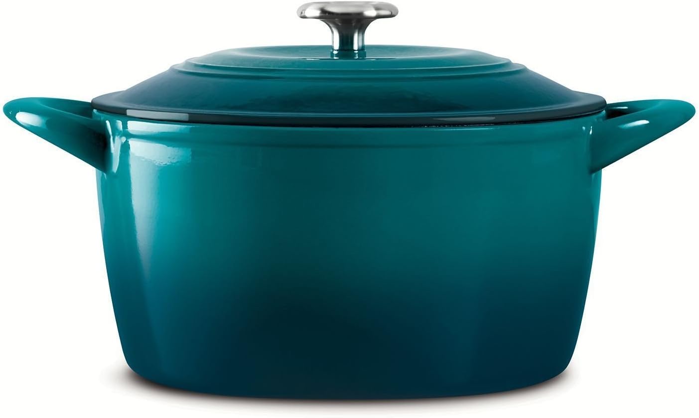 Enameled Cast Iron 6.5-Quart Covered Round Dutch Oven D179