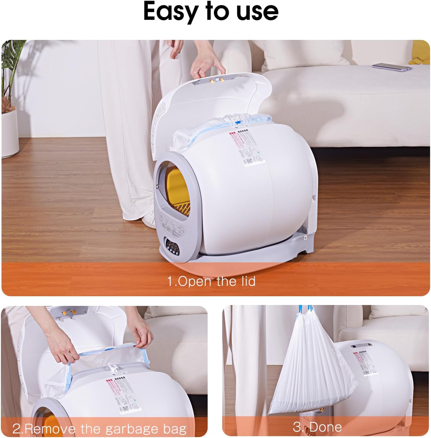 Self-Cleaning Automatic Cat Litter Box with App Control Z900408