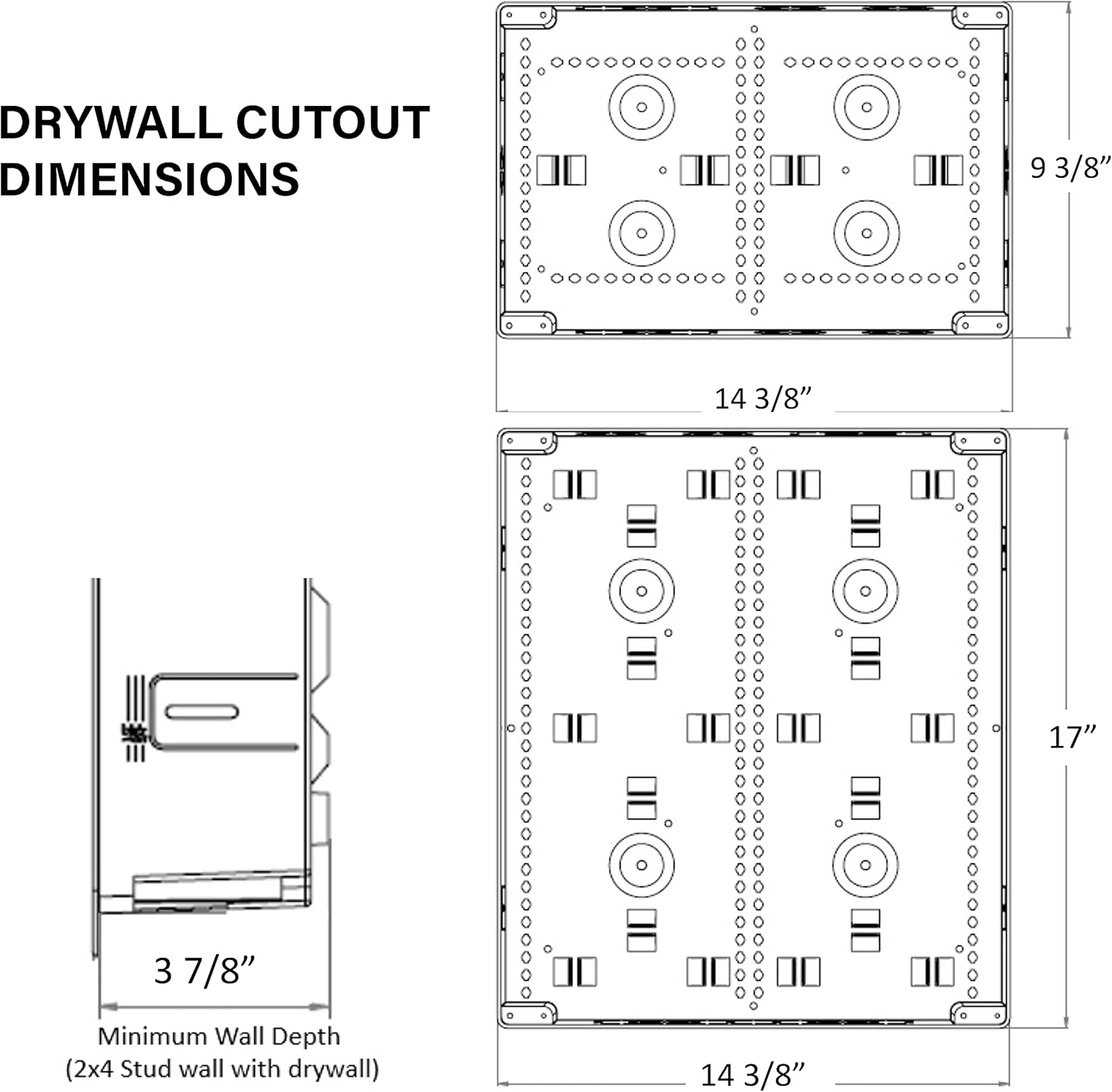 Structured Media Enclosure, 17 Inches, White H152