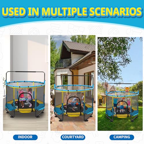 5FT Toddler Trampoline with Enclosure Net B20307