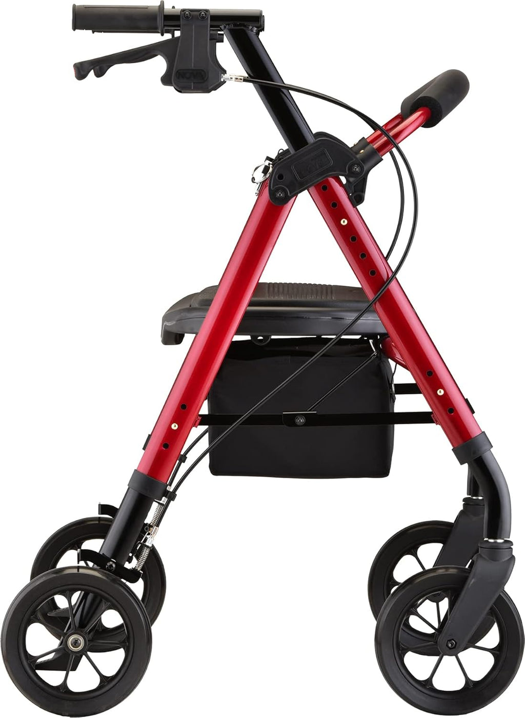 Red Heavy Duty Extra-Wide Rollator T77868
