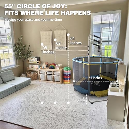 5FT Toddler Trampoline with Enclosure Net B20307