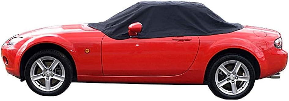 Custom-fit Soft Top Roof Protector Half Cover (Black) Y971461