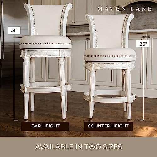 Weathered Oak Finish Sand Color Fabric Upholstered Barstool with Back, Set of 3 Y81578
