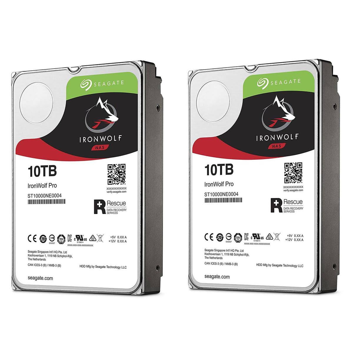 2 Pk 10TB NAS Internal HD 3.5" SATA 6Gbps 7200 RPM W164635
