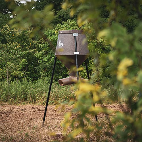 Oversized 350 Pound Capacity Hunting Gravity Feed Tripod Game Deer Feeder D769