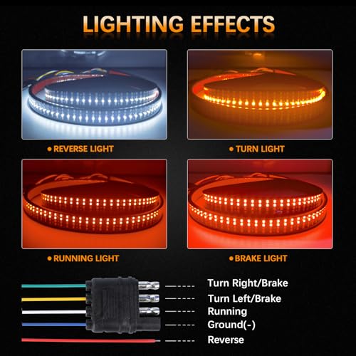 60 Inch LED Tailgate Light Bar with Reverse & Sequential Turn Signals G865