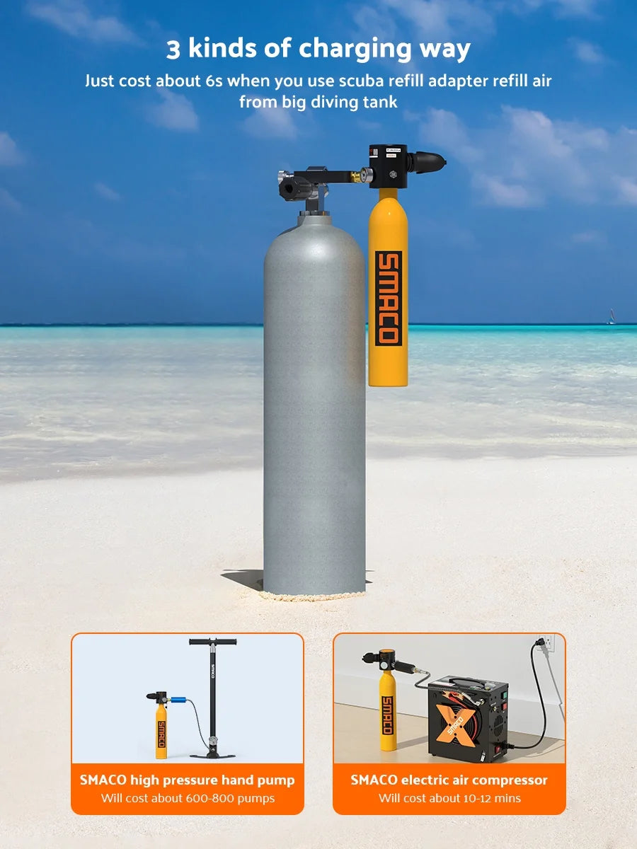 Black 0.5L Mini Scuba Tank R471874
