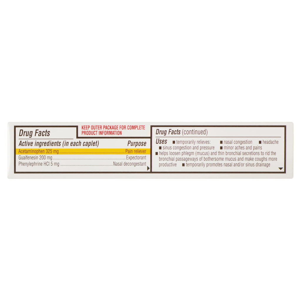 20 Count Sinus Congestion Relief Caplets Y37699