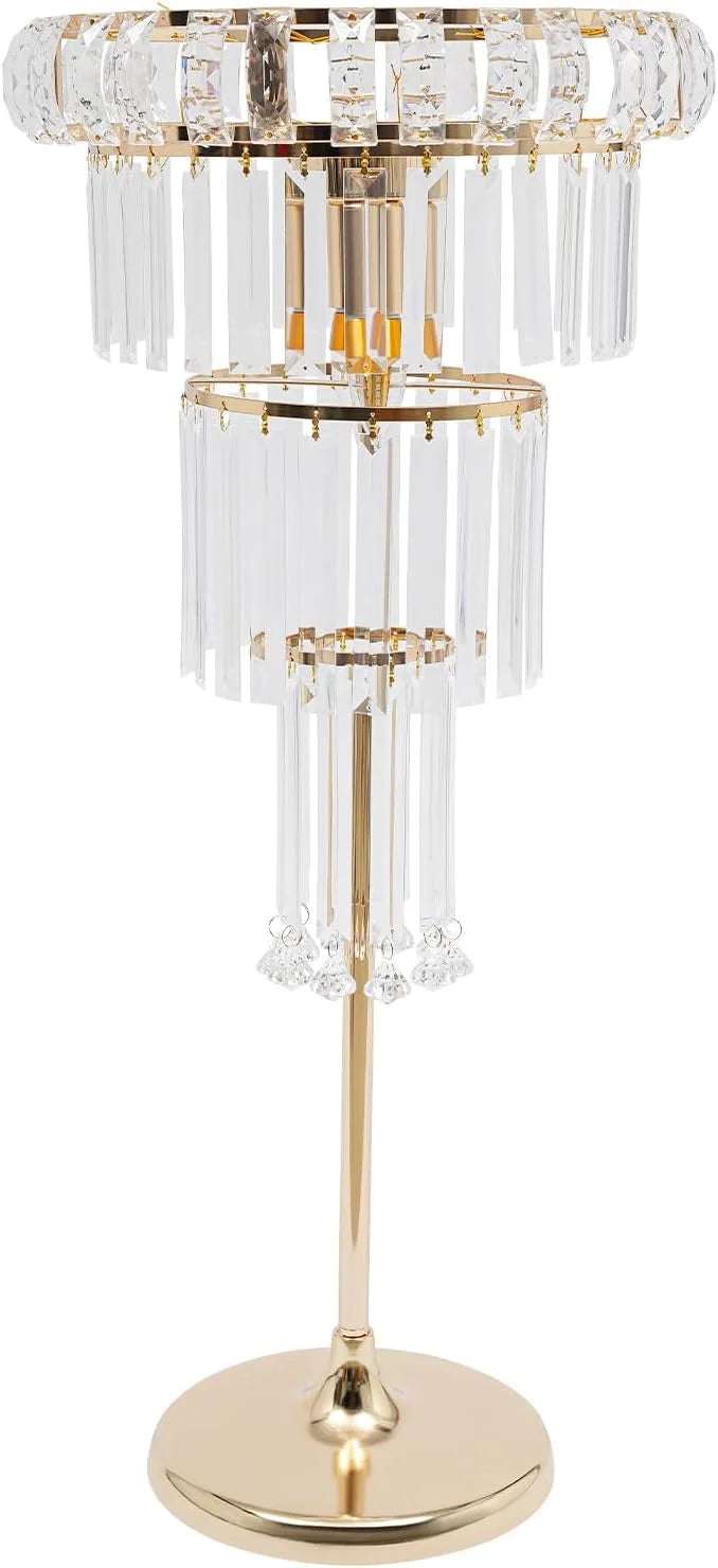 Gold 4-Tier Crystal Flower Stand C53143