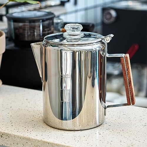 Stainless Steel Stovetop Coffee Percolator (9 Cups) Q232055