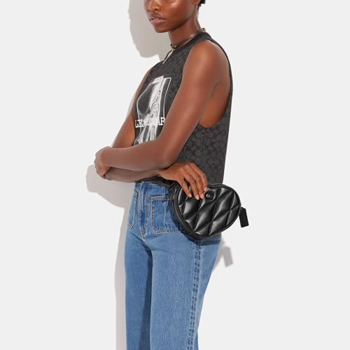 Quilted Leather Heart Crossbody E710078