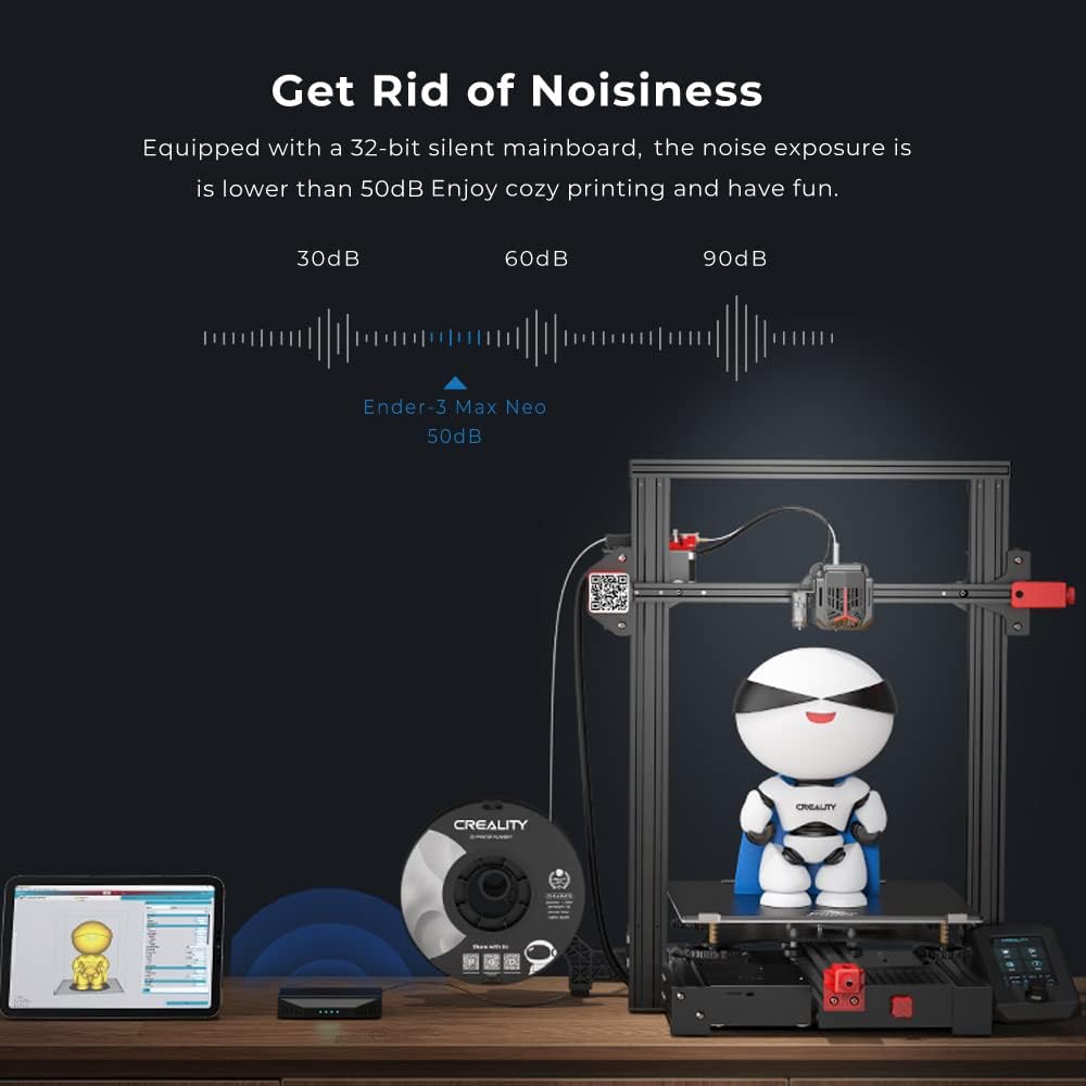 FDM 3D Printer with CR Touch Automatic Leveling Dual Z-axis 32-bit Silent Mainboard F9089