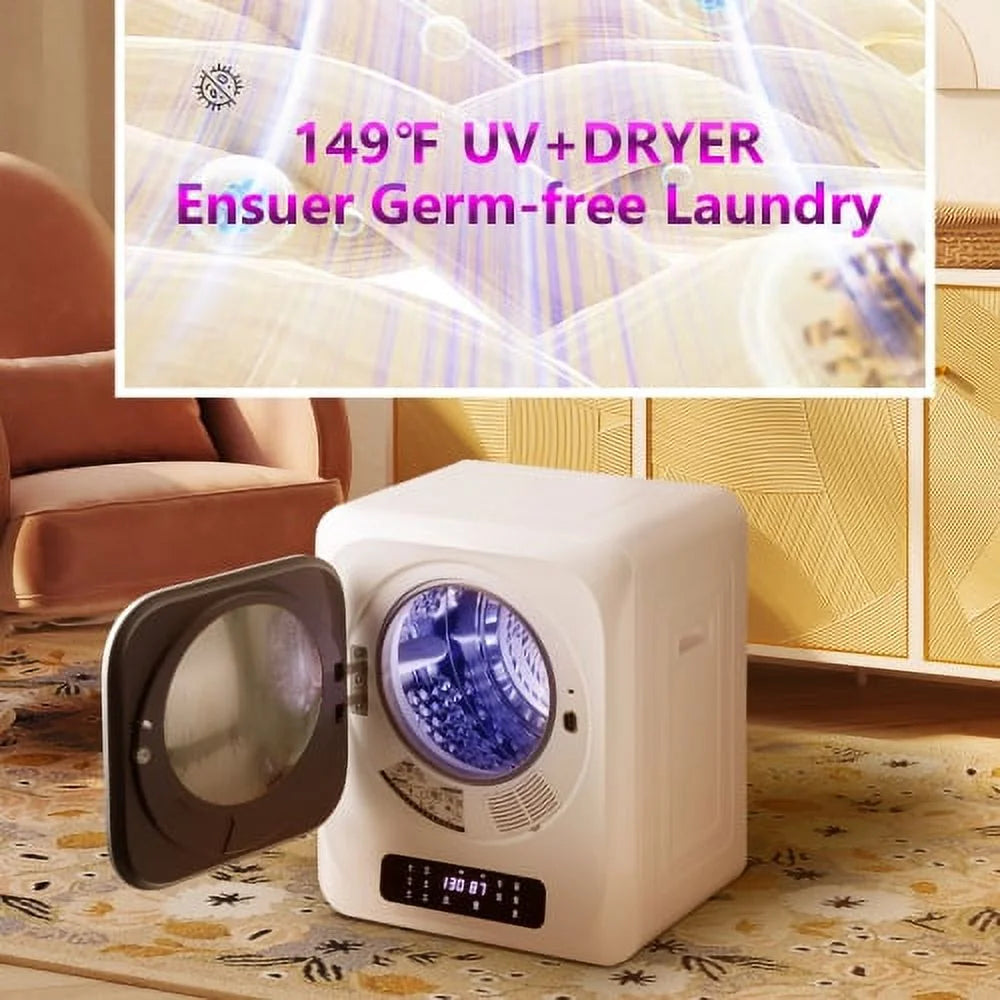 White 850W Portable Electric Tumble Dryer S4003