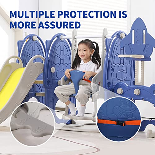 8 in 1 Toddler Slide and Swing Set W190