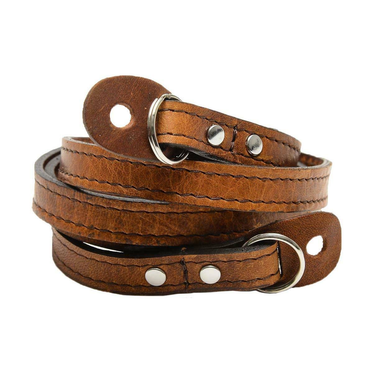 Antique Cognac Leather Camera Strap G950975
