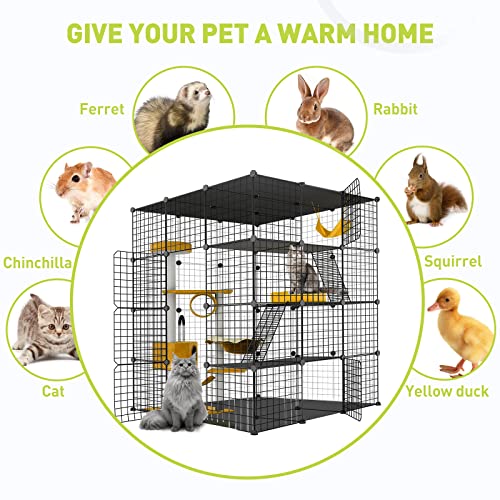 Large Cat Cage Metal Wire Playpen O527449