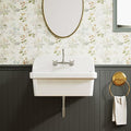 White Ceramic Wall Mount Utility Sink 24"x19"x16.5" S371946