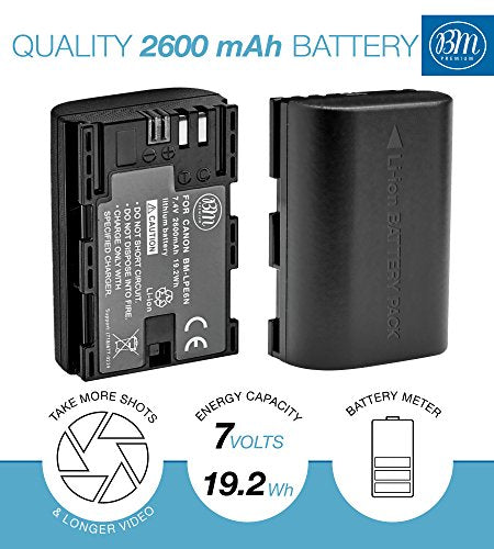 4 Pack High Capacity Batteries for Canon EOS Cameras G268876