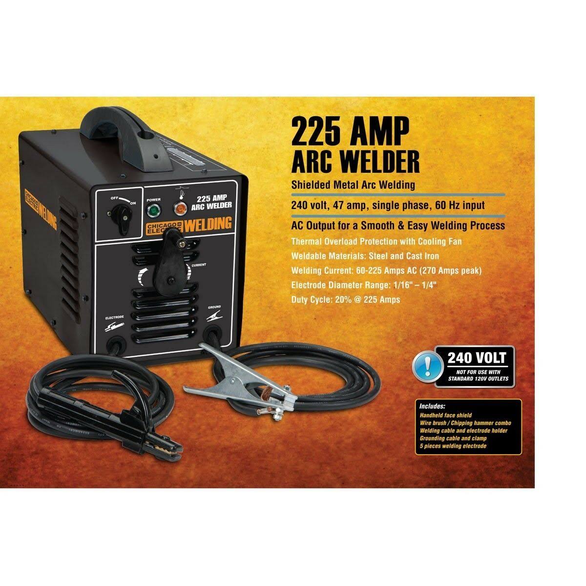 225 Amp-AC 240 Volt Stick Welder P479926