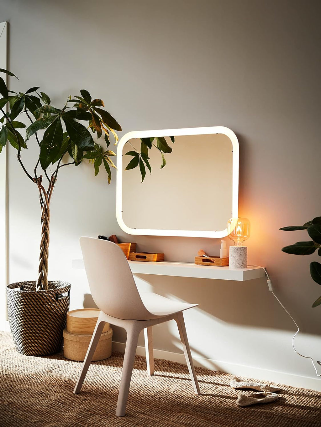 White Wall Shelf (26x110 cm) O7822