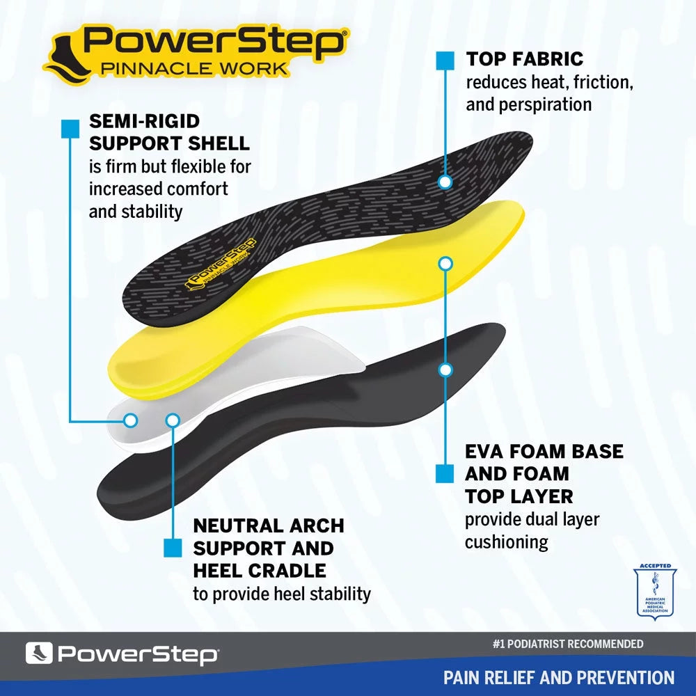 Full Length Orthotic Shoe Insoles with Neutral Arch Support H3258