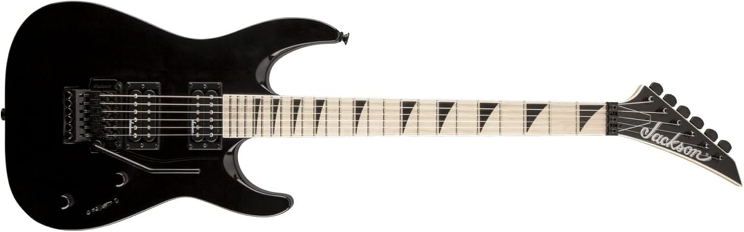 Gloss Black 6-String Electric Guitar with Hardshell Case X653