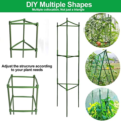 3 Packs Deformable 48inch Tomato Cages Plant Supports S3147