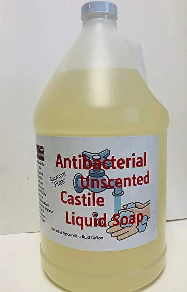 Antibacterial Unscented Castile Soap, 1 Gallon K34351