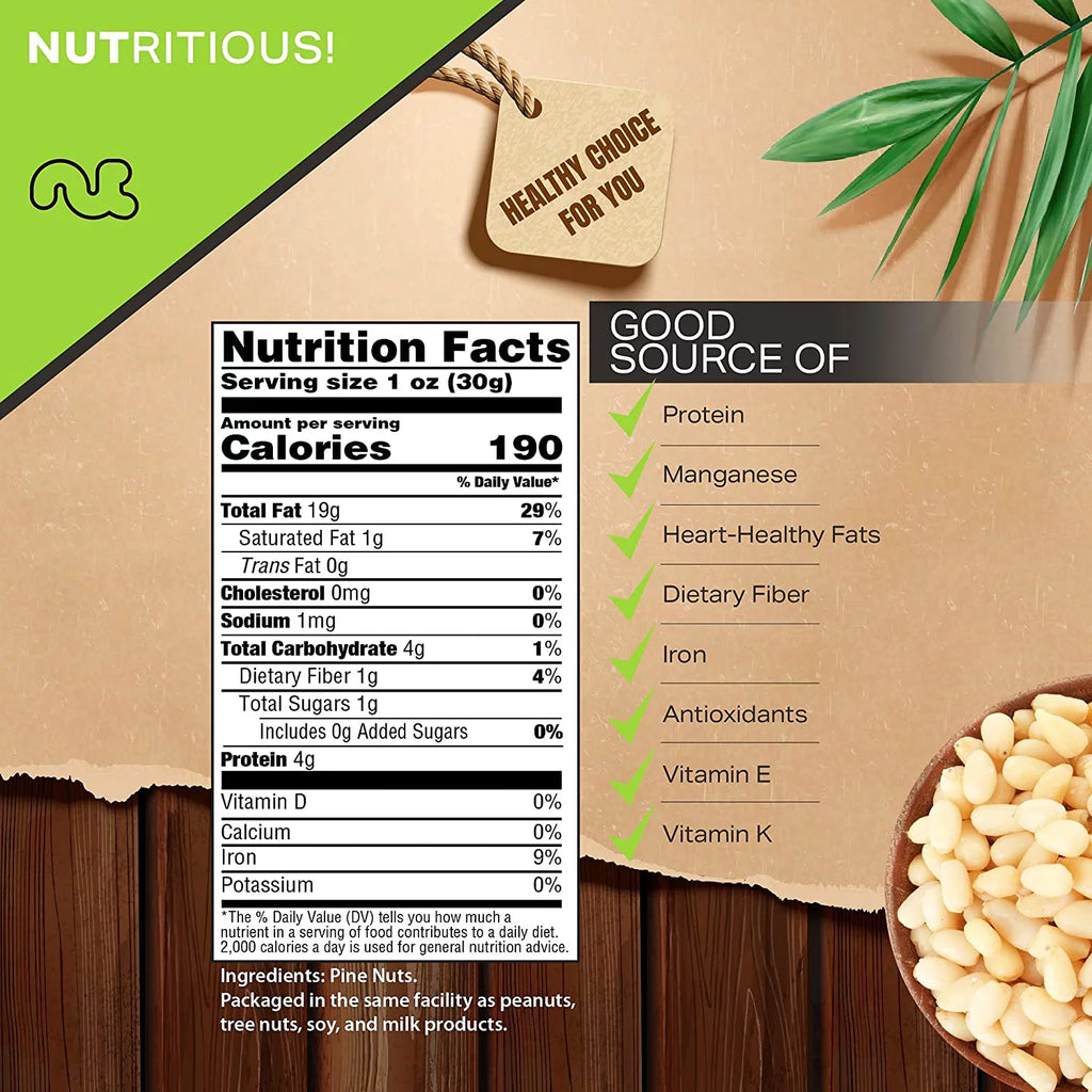 16oz Raw Pine Nuts G455