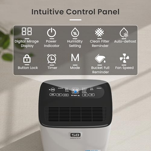 0.48 Gallon Dehumidifier with Auto or Manual Drainage C1517