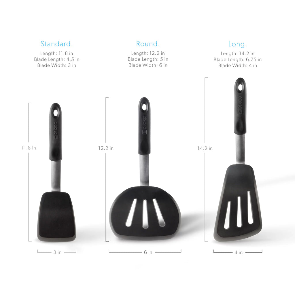 3-Piece Silicone Turner Spatula Set D390