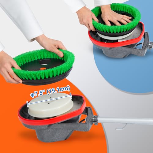 12" Diameter Light-Duty Green Scrub Brush N605338