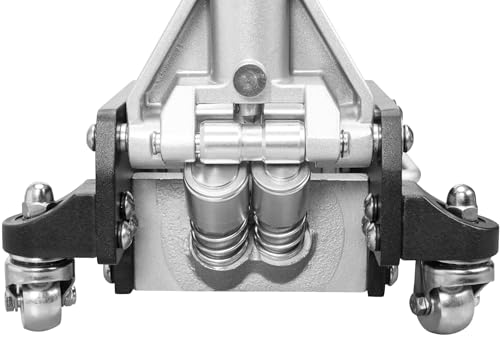 1.5 Ton Hydraulic Low Profile Aluminum and Steel Racing Floor Jack with Dual Piston Quick Lift Pump M25812