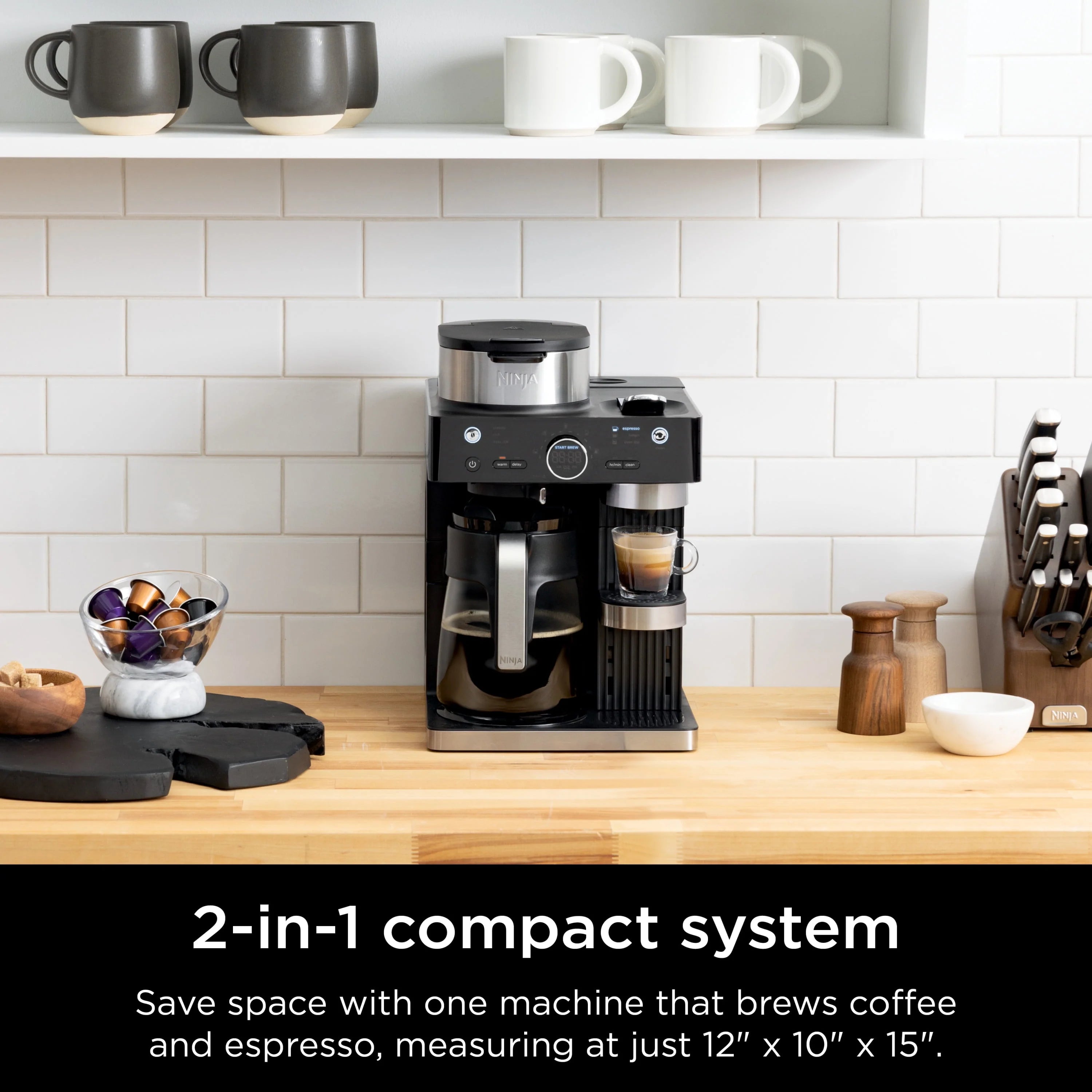 Single-Serve Espresso & Coffee System, Nespresso Capsule Compatible S902631