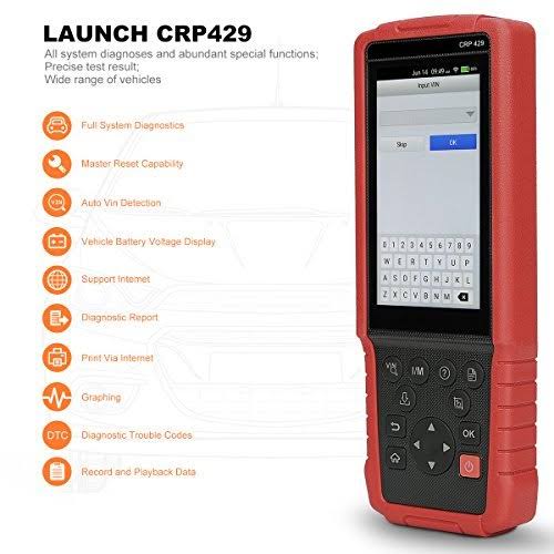 OBD2 Diagnostic Scanner with Injector Coding ABS Bleeding Oil Reset C7508