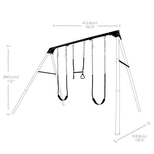 Heavy Duty Metal Swing Set K382169