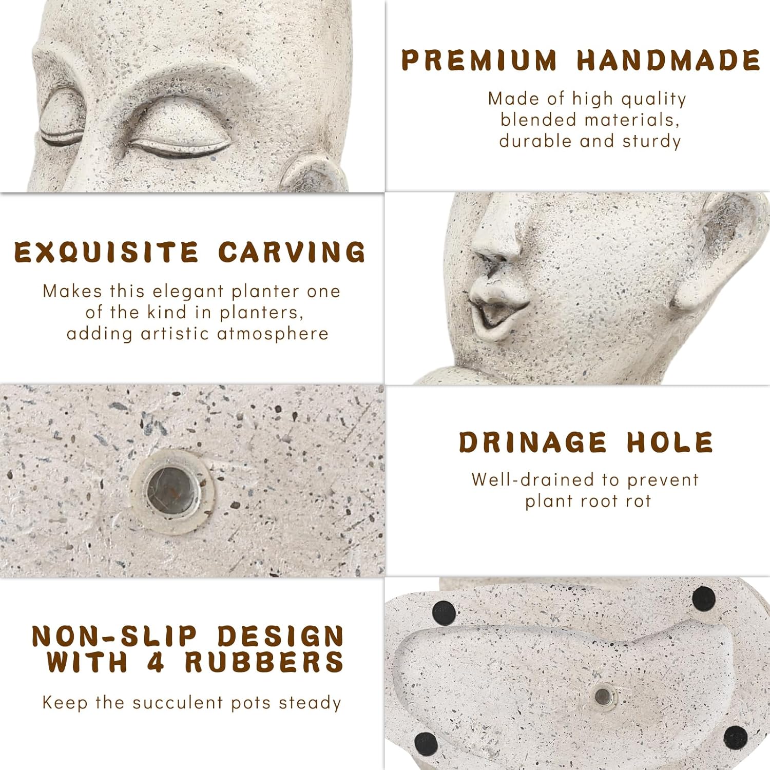 Large Flower Pots with Drainage Hole X908250
